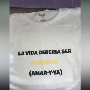 New white tshirt designed by me.